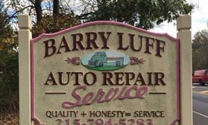 barry luff old road sign